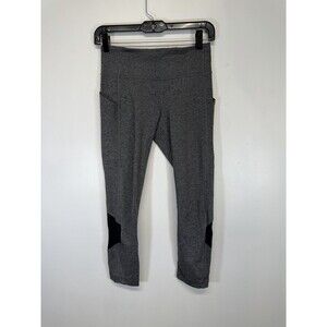 Lululemon Women’s Pace Rival Crop 19"  Heathered  Heathered Slate Gray  Sz  4